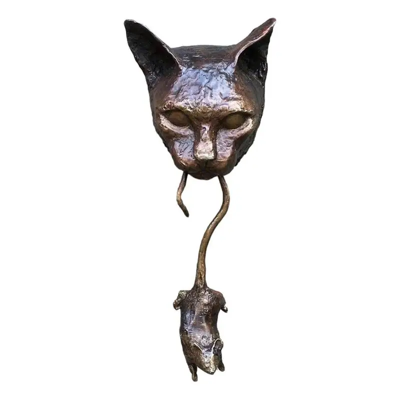 Cat Catch Mouse Resin Statue Goth Vintage Style Home Room Hanging Pendant Wall Sculpture Front Door Decoration Ornaments
Cat Catch Mouse Resin Statue Goth Vintage Style Home Room Hanging Pendant Wall Sculpture Front Door Decoration Ornaments