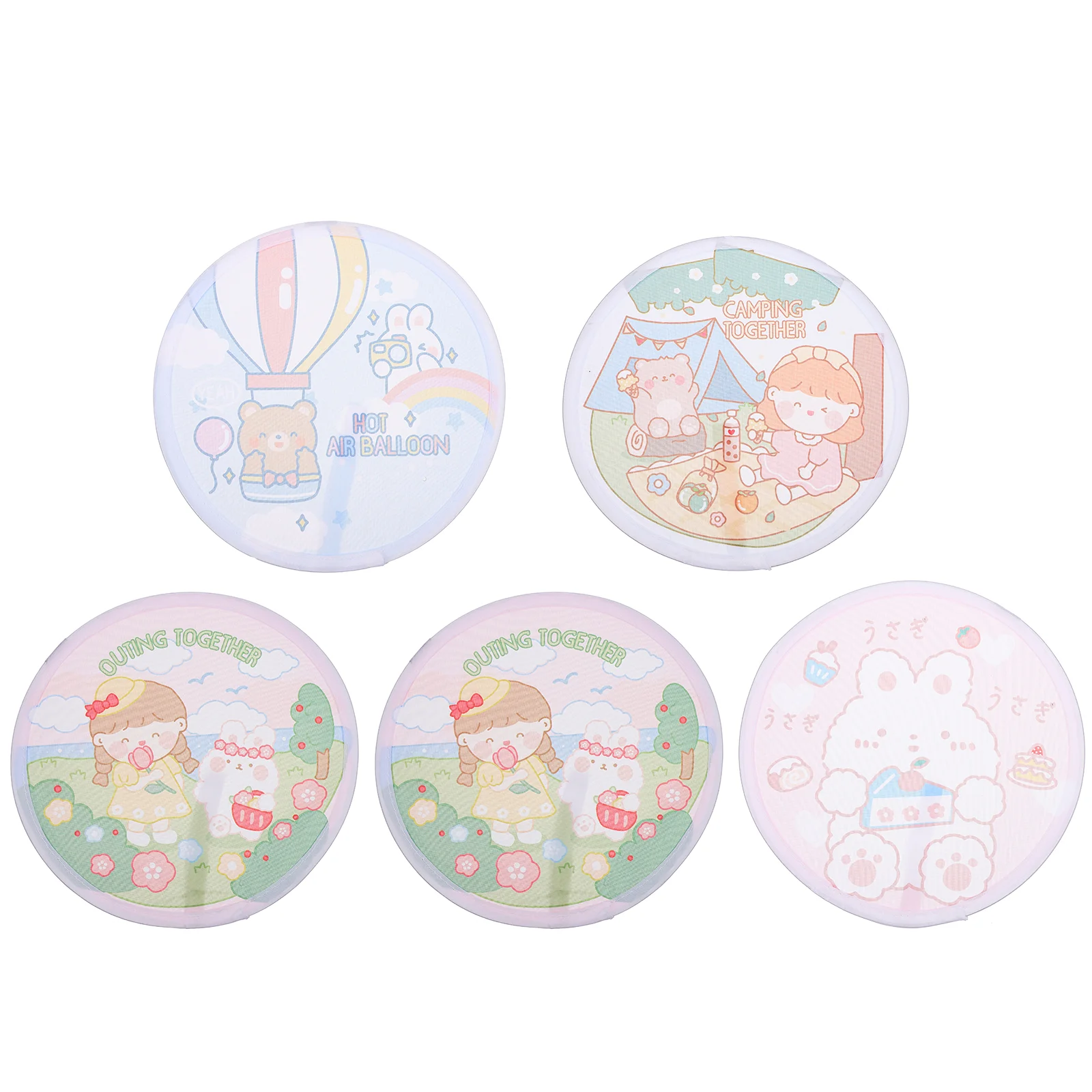 5 PCS Folding Fan Mini Round Home Travel Fans Portable Hand Held Cartoon Cooling
5 PCS Folding Fan Mini Round Home Travel Fans Portable Hand Held Cartoon Cooling
