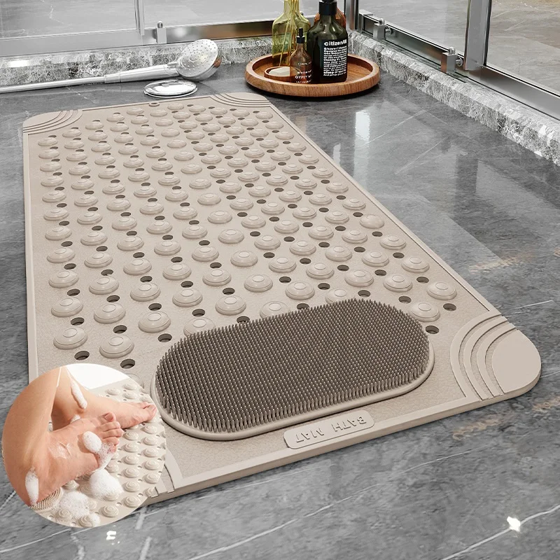 Shower Bath Mat Foot Massager With Non-Slip Suction Cups Bathroom Mat Silicone Suction Cup Massage Brush For Bathroom Use
Shower Bath Mat Foot Massager With Non-Slip Suction Cups Bathroom Mat Silicone Suction Cup Massage Brush For Bathroom Use