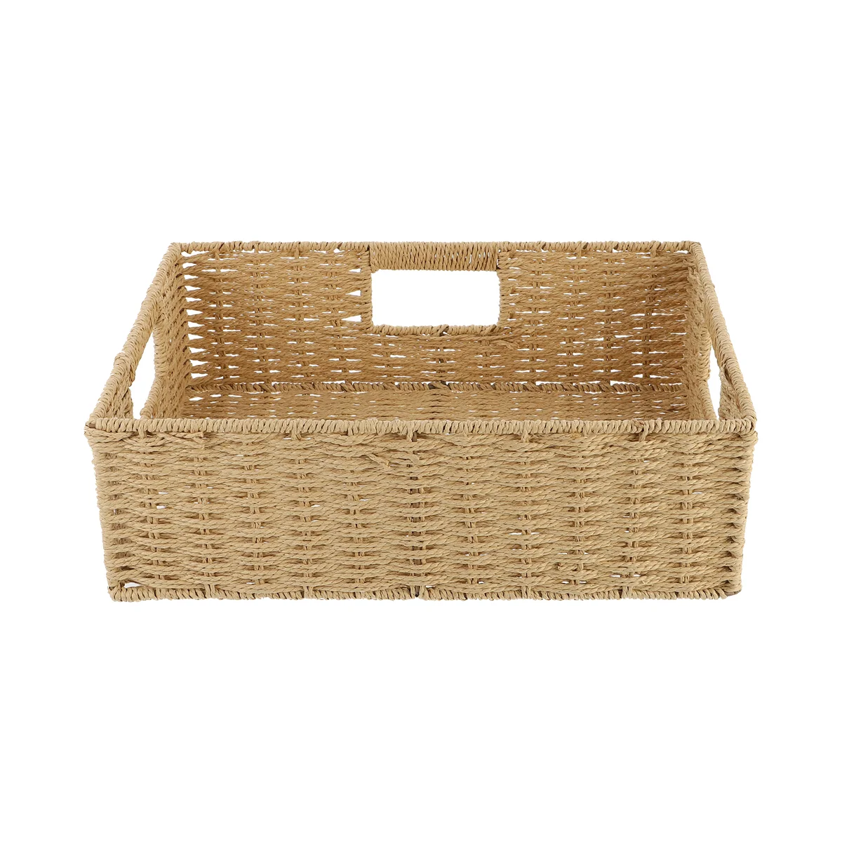1pc Woven Bin with Handle Open Handle Storage Basket Beige Rattan Cube Laundry Clothes Bin Weaving Basket
1pc Woven Bin with Handle Open Handle Storage Basket Beige Rattan Cube Laundry Clothes Bin Weaving Basket