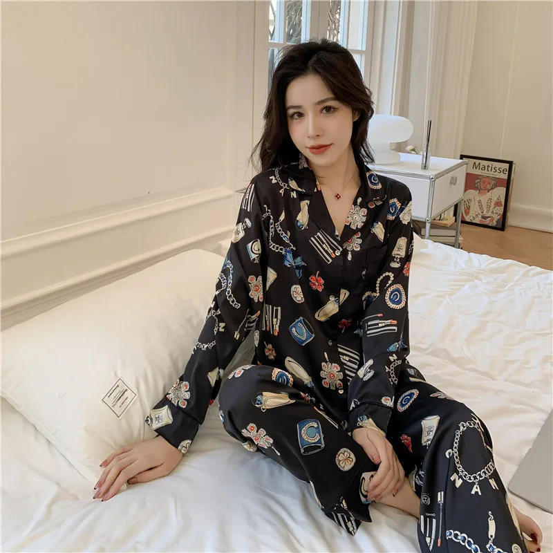 Новинка женский пижамный комплект свободного покроя с длинными рукавами и простым принтом
Новинка женский пижамный комплект свободного покроя с длинными рукавами и простым принтом