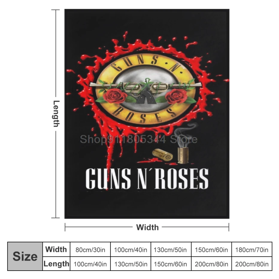 A-Rock Band Guns N' Roses Throw Blanket Fuzzy Warm Throws for Winter Bedding 3D Printing Soft Micro Fleece Blanket
A-Rock Band Guns N' Roses Throw Blanket Fuzzy Warm Throws for Winter Bedding 3D Printing Soft Micro Fleece Blanket