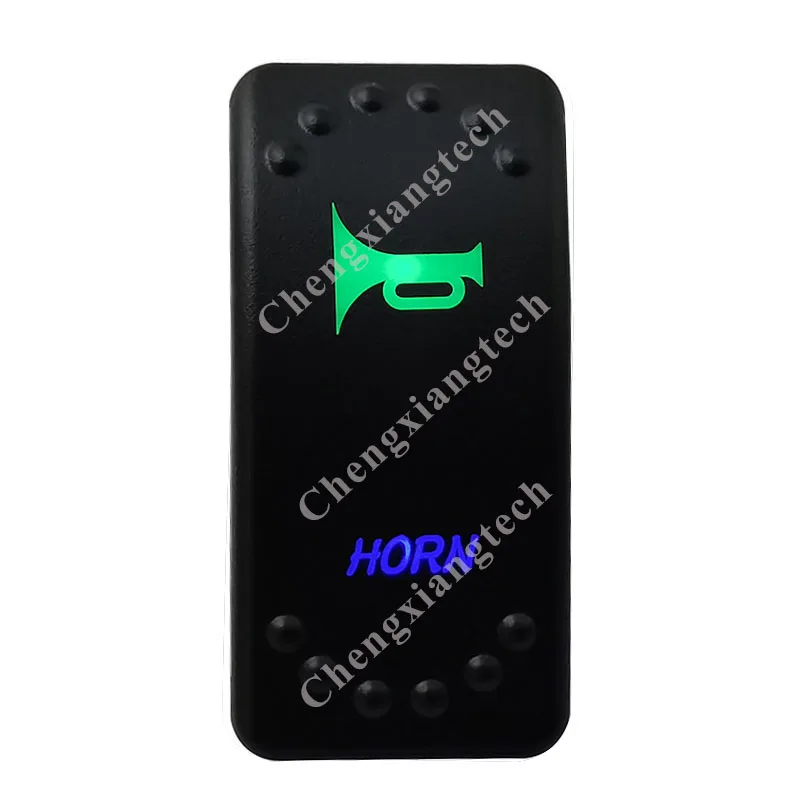 HORN Green & Blue Led Light Momentary Rocker Switch 5Pins SPST (ON)/OFF 12V 24V For Marine Boat Car Truck Bus Waterproof
HORN Green & Blue Led Light Momentary Rocker Switch 5Pins SPST (ON)/OFF 12V 24V For Marine Boat Car Truck Bus Waterproof