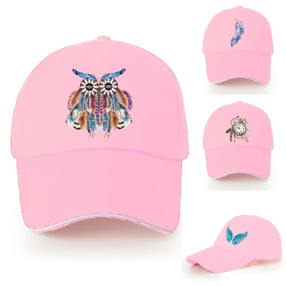Fashion Summer Cotton Baseball Cap Ladies Men's Travel Visors Hats Autumn Adjustable Outdoor Sports Unisex Feather Print Sun Hat
Fashion Summer Cotton Baseball Cap Ladies Men's Travel Visors Hats Autumn Adjustable Outdoor Sports Unisex Feather Print Sun Hat