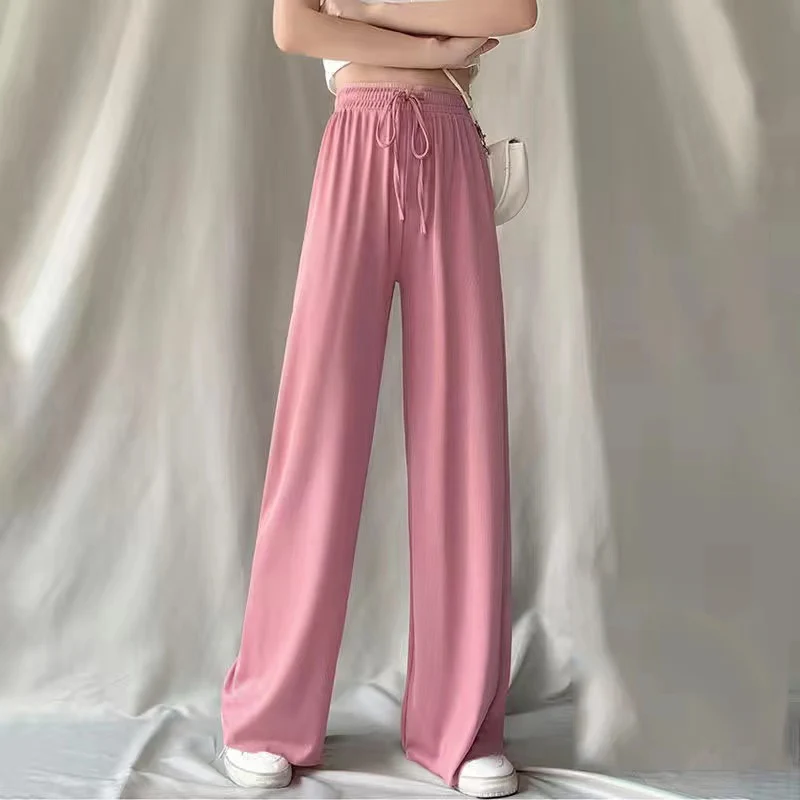2023 Summer Wide Leg Pants Women Korean High Waist Pleated Loose Pants Woman Solid Color Lace Up Casual Trousers Female
2023 Summer Wide Leg Pants Women Korean High Waist Pleated Loose Pants Woman Solid Color Lace Up Casual Trousers Female