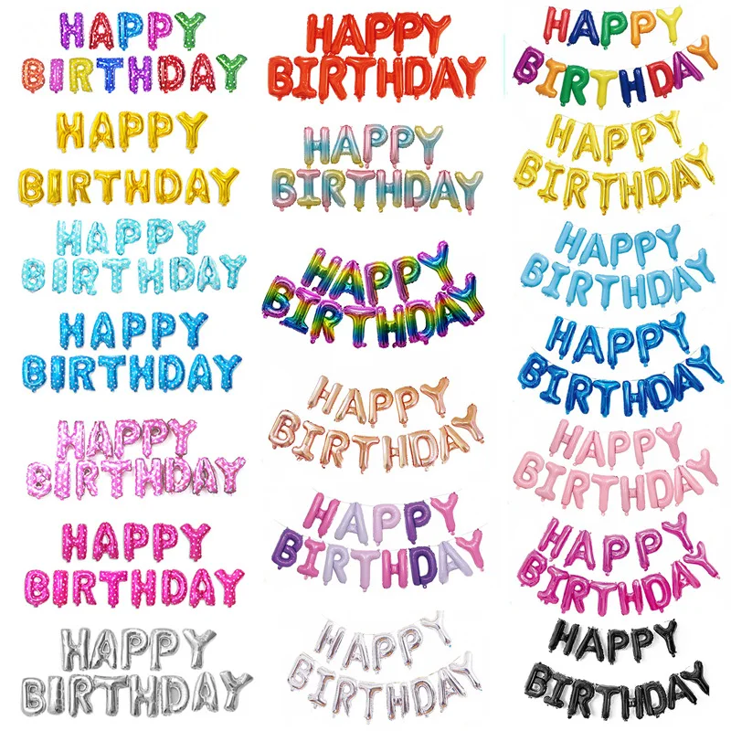 16 Inch Happy Birthday Letter Balloons Set Rose Gold Letter Foil Balloons Birthday Party Decoration Balony Anniversaire Decor
16 Inch Happy Birthday Letter Balloons Set Rose Gold Letter Foil Balloons Birthday Party Decoration Balony Anniversaire Decor