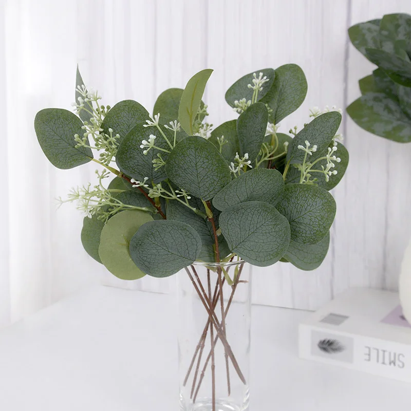 5pcs Eucalyptus Leaves Stems Artificial Plants Branch Vase Flower Arrangement Wedding Party Home Greenery Decor Faux Fake Flower
5pcs Eucalyptus Leaves Stems Artificial Plants Branch Vase Flower Arrangement Wedding Party Home Greenery Decor Faux Fake Flower