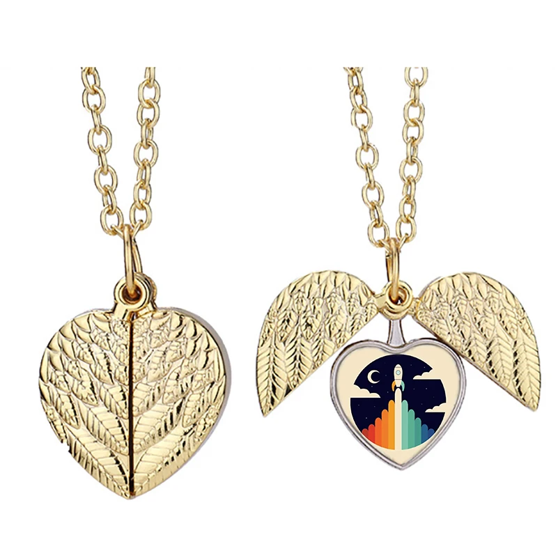 Up Sit Heart Active Angel Wing Necklace Beautiful Pendant Fashion Jewelry
Up Sit Heart Active Angel Wing Necklace Beautiful Pendant Fashion Jewelry
