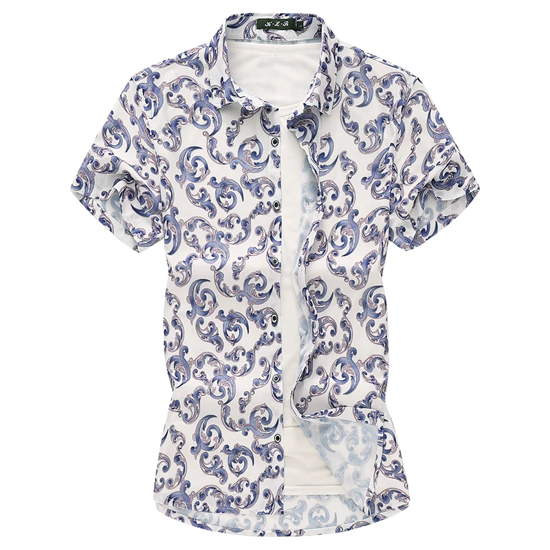 European and American men's wear summer 2022 new Short-sleeve lapel single-breasted vintage print Fashion shirt
European and American men's wear summer 2022 new Short-sleeve lapel single-breasted vintage print Fashion shirt