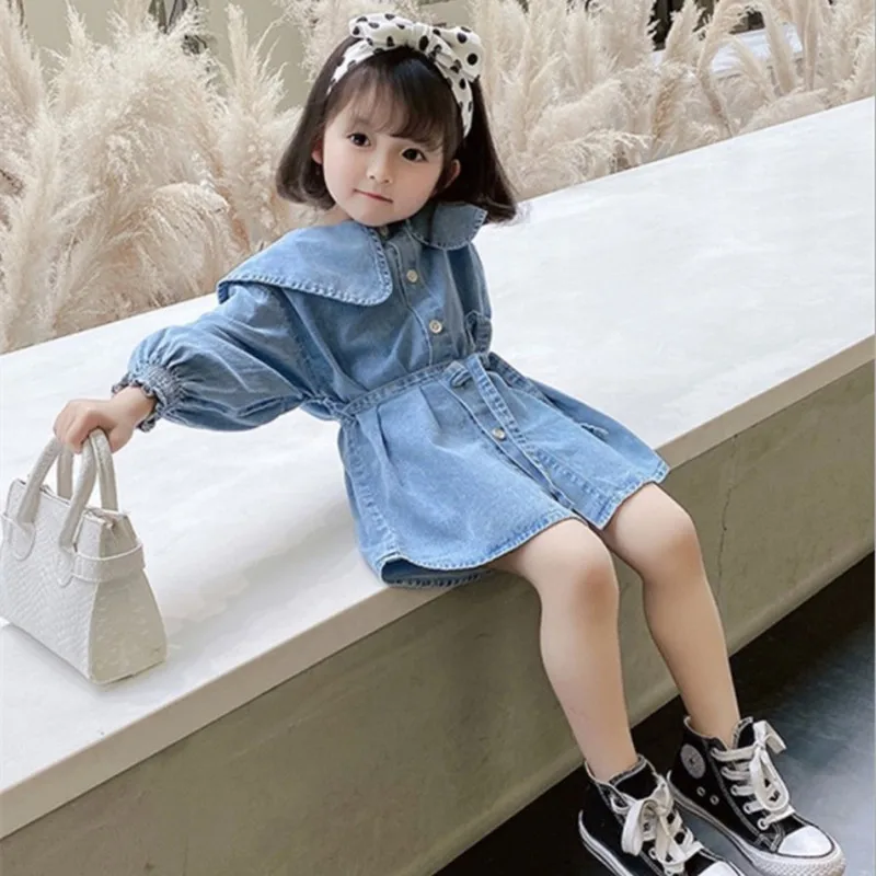 2022 Autumn New Kids Clothes Dresses For Girls Fashion Leisure Dress Denim Girl Princess Dress Children's Wear Party Star Dress
2022 Autumn New Kids Clothes Dresses For Girls Fashion Leisure Dress Denim Girl Princess Dress Children's Wear Party Star Dress