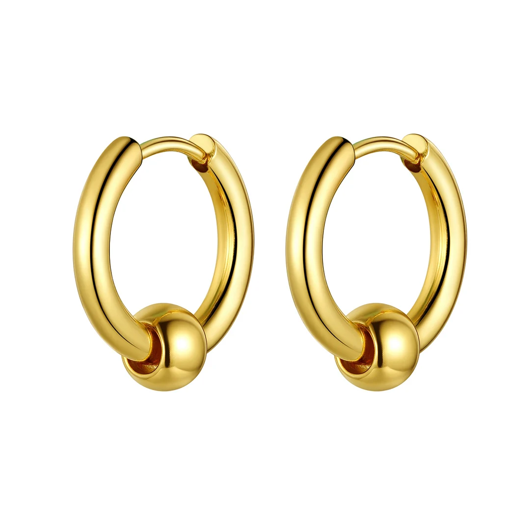 ChainsPro Jewelry Men Women Earrings Hoop Surgical Steel Hipster Punk Spike Hoop Huggie Earrings for Sensitive Ears CP749
ChainsPro Jewelry Men Women Earrings Hoop Surgical Steel Hipster Punk Spike Hoop Huggie Earrings for Sensitive Ears CP749
