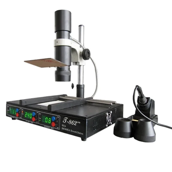 T-862 Puhui Automatic Bga Irda Welder, Bga Rework Station Repair Bga Chips Machine, Soldering Station
T-862 Puhui Automatic Bga Irda Welder, Bga Rework Station Repair Bga Chips Machine, Soldering Station