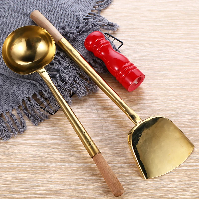 Wooden Handle Copper Spatula Pure Copper Spoon Commercial Spatula Spatula Porridge Spoon Brass Spatula Copper Spoon and Spatula
Wooden Handle Copper Spatula Pure Copper Spoon Commercial Spatula Spatula Porridge Spoon Brass Spatula Copper Spoon and Spatula