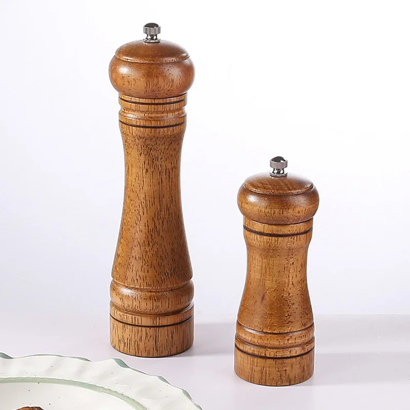 Kitchen Wood Pepper Grinder Multifunctional Oak Retro Grinder Kitchen Creative Manual Rotary Pepper Grinder
Kitchen Wood Pepper Grinder Multifunctional Oak Retro Grinder Kitchen Creative Manual Rotary Pepper Grinder