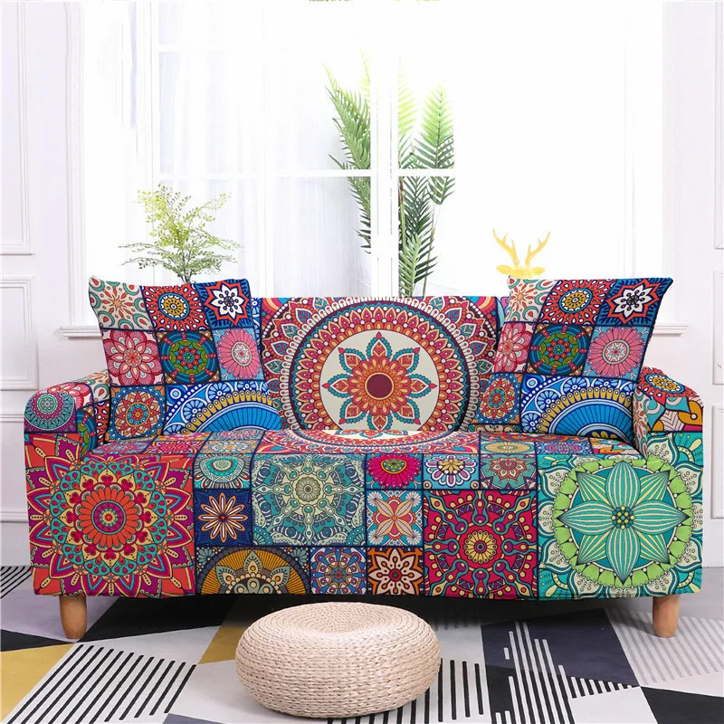 Bohemian Mandala Print Sofa Cover Elastic Spandex All-inclusive Dustproof Sofa Covers for Living Room Cushion Cover Big Sofas
Bohemian Mandala Print Sofa Cover Elastic Spandex All-inclusive Dustproof Sofa Covers for Living Room Cushion Cover Big Sofas