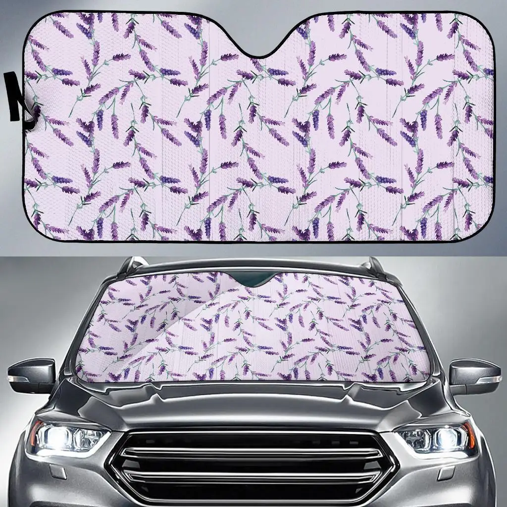 Lavender Floral Pattern Print Auto Sun Shade Car Windshield Window Cover Sunshade 
Lavender Floral Pattern Print Auto Sun Shade Car Windshield Window Cover Sunshade