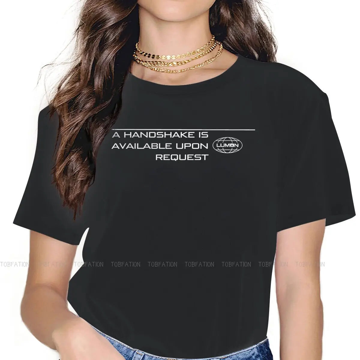 A Handshake Is Available Upon Request Women's TShirt Severance Girls Basic Tops 4XL O-neck Female T Shirt Funny Fashion Gift
A Handshake Is Available Upon Request Women's TShirt Severance Girls Basic Tops 4XL O-neck Female T Shirt Funny Fashion Gift