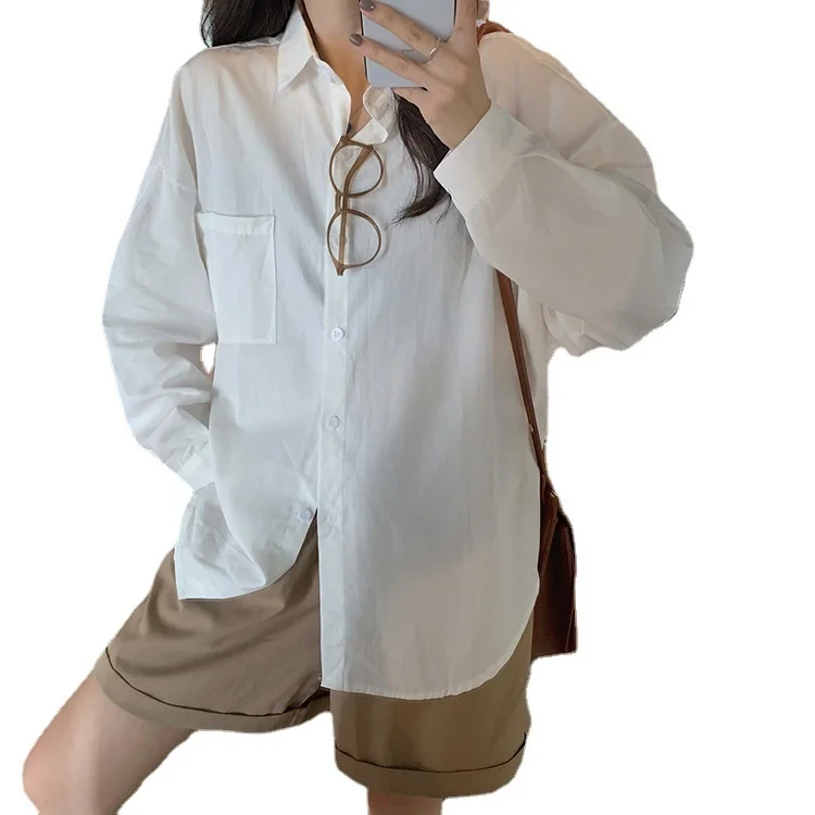 Женская Осенняя Повседневная Свободная рубашка, Топ с длинным рукавом для девушек, крутая офисная рубашка для улицы
Женская Осенняя Повседневная Свободная рубашка, Топ с длинным рукавом для девушек, крутая офисная рубашка для улицы
