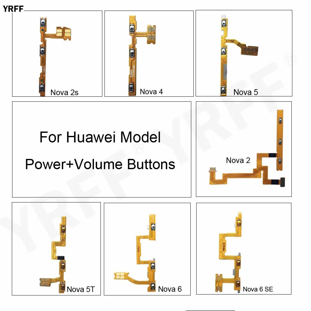 Кнопки громкости для Huawei Nova 5 5T 4 6 2 2S, кнопки включения и выключения питания для Huawei Nova 6 SE, гибкий кабель громкости, запасные части для телефон... 
Кнопки громкости для Huawei Nova 5 5T 4 6 2 2S, кнопки включения и выключения питания для Huawei Nova 6 SE, гибкий кабель громкости, запасные части для телефон...
