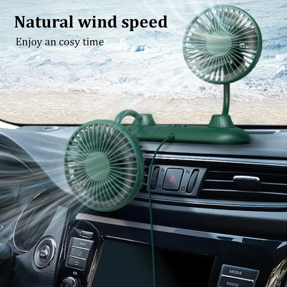 Dual Head USB Powered Car Fan Powerful 3-Speed Dashboard Three Speeds Summer Fan Low Noise Car Auto Cooler
Dual Head USB Powered Car Fan Powerful 3-Speed Dashboard Three Speeds Summer Fan Low Noise Car Auto Cooler
