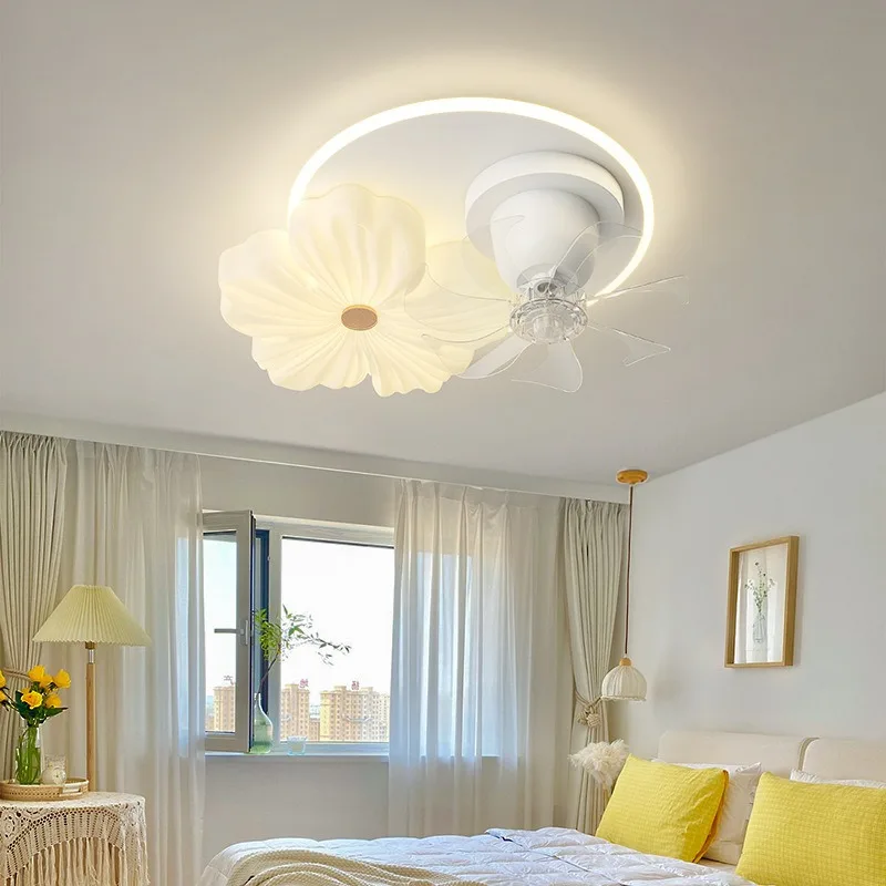 Room Ceiling Fans With Light Cream Style Modern Minimalist Living Bedroom Full Spectrum Eye Protection Children's Flower shaking
Room Ceiling Fans With Light Cream Style Modern Minimalist Living Bedroom Full Spectrum Eye Protection Children's Flower shaking