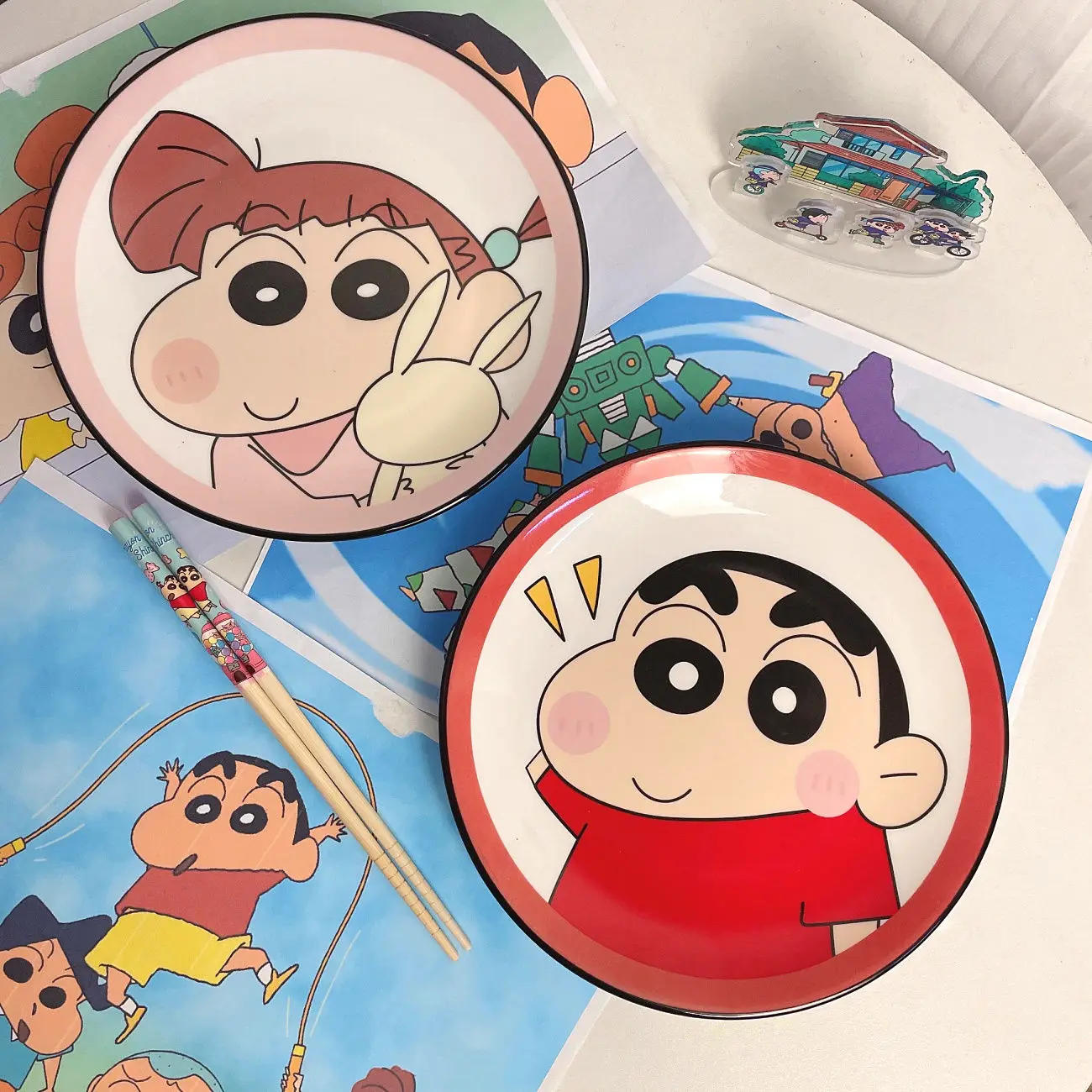 Cartoon Ins Crayon Shin-Chan Cute Student Fun Home Ceramic Plate Girl Heart High Beauty Dessert Plate Fruit Salad Plate
Cartoon Ins Crayon Shin-Chan Cute Student Fun Home Ceramic Plate Girl Heart High Beauty Dessert Plate Fruit Salad Plate