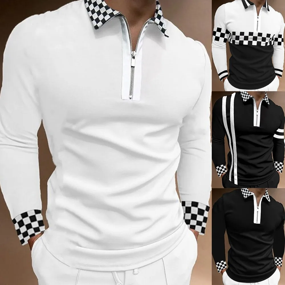 2022 Spring And Autumn New Men's Plaid Long-sleeved T-shirt Thin Section Loose Casual Men's Lapel T-shirt Bottoming Shirt new
2022 Spring And Autumn New Men's Plaid Long-sleeved T-shirt Thin Section Loose Casual Men's Lapel T-shirt Bottoming Shirt new
