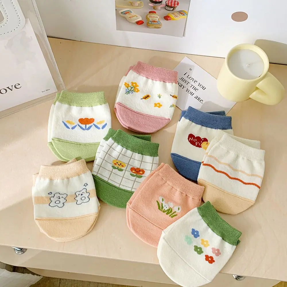 Cute Summer Breathable Cartoon Flower Short Bear Women Socks Half Palm Korean Style Socks Cotton Forefoot Socks
Cute Summer Breathable Cartoon Flower Short Bear Women Socks Half Palm Korean Style Socks Cotton Forefoot Socks