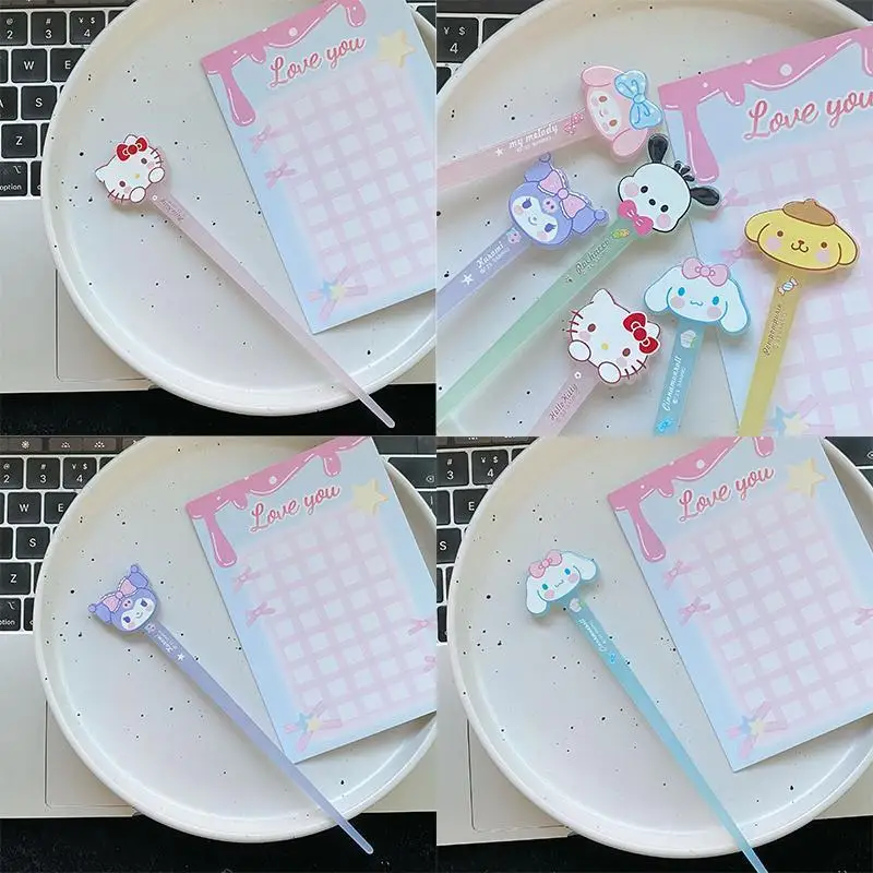 

2 шт. Sanrios Kawaii заколки Hello Kittys Kuromi Cinnamoroll мультфильм студентка сердце акриловые головные уборы аксессуары подарок для девочки