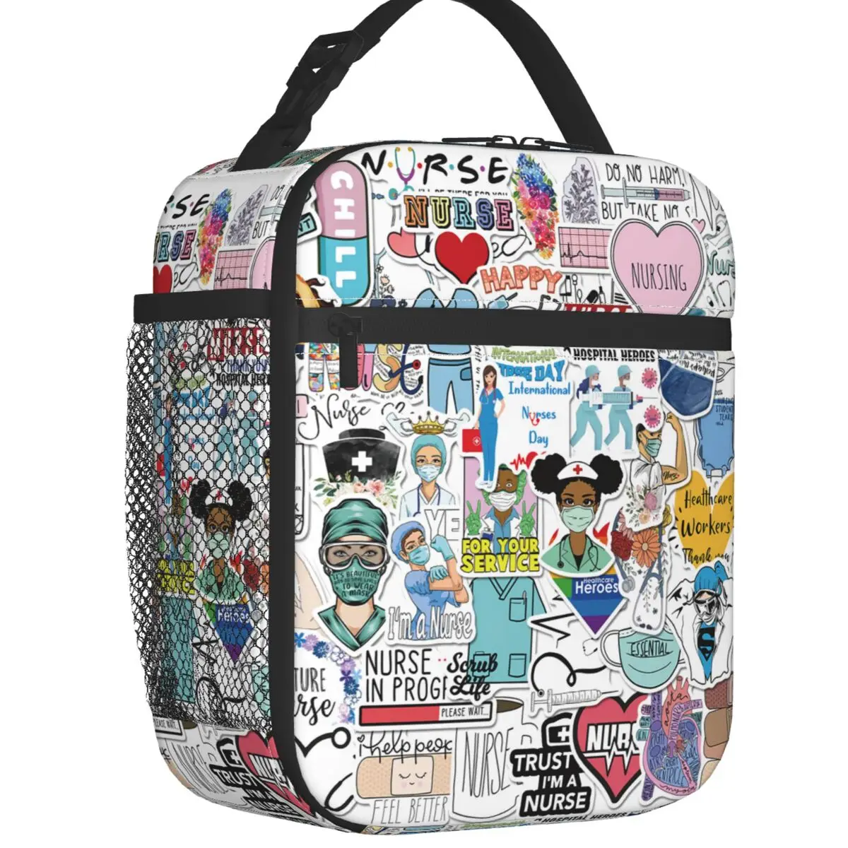 Custom Cartoon Doctors Nurse Lunch Bag Women Cooler Warm Insulated Lunch Boxes for Kids School Children
Custom Cartoon Doctors Nurse Lunch Bag Women Cooler Warm Insulated Lunch Boxes for Kids School Children