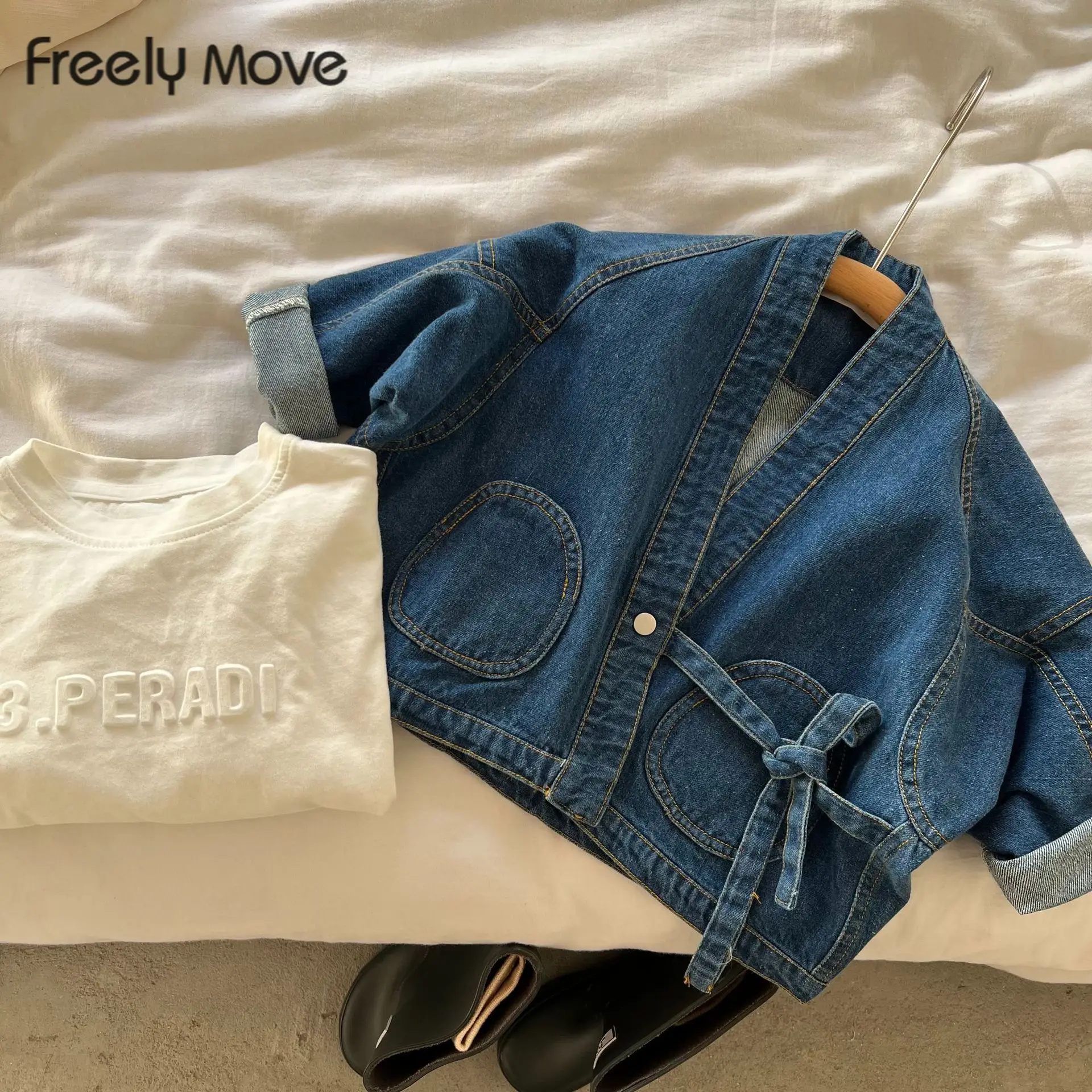 Freely Move 2022 Autumn New Baby Boy Denim Jacket Toddler Kids Girls Solid Loose Coat Clothes Child Kid Jackets Coats Outwear
Freely Move 2022 Autumn New Baby Boy Denim Jacket Toddler Kids Girls Solid Loose Coat Clothes Child Kid Jackets Coats Outwear