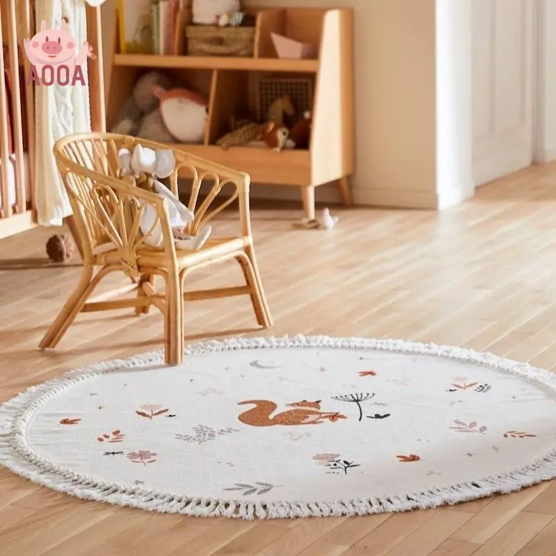 Round White Kids Bedroom Rug Animal Fluffy Carpet For Living Room With Tassels Plush Nursery Play Mat For Children Soft Foot Mat
Round White Kids Bedroom Rug Animal Fluffy Carpet For Living Room With Tassels Plush Nursery Play Mat For Children Soft Foot Mat