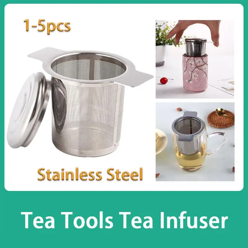 

Teaware Accessories Kitchen Tools Tea Infuser Tea Leak Stainless Steel Tea Infuser Teapot Tray Spice Tea Strainer Herbal Filter