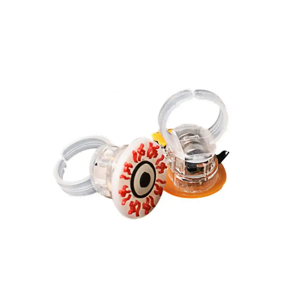 

Eyeballs Glowing Finger Plastic Halloween Ring For 4-6 Years Old Luminous Bracelet Party Supplies Random Shape Children Toy Gift