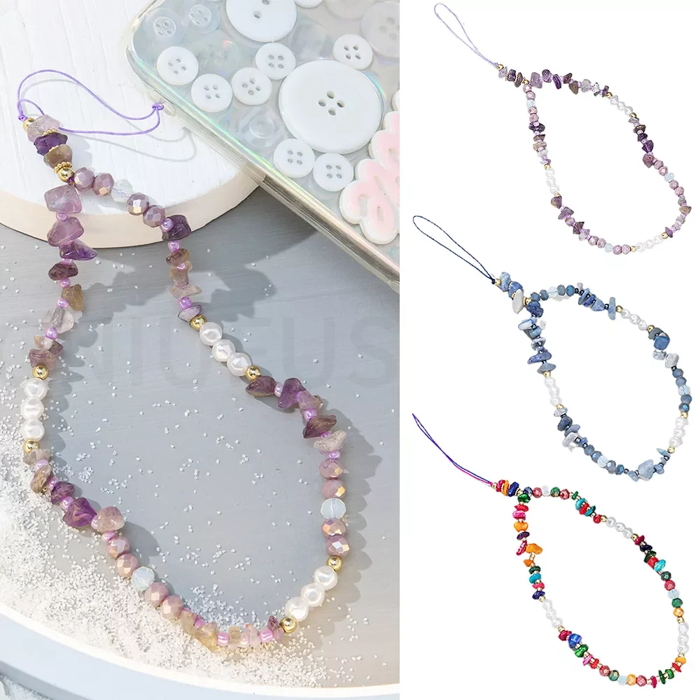 Stone Pearl Beads Mobile Phone Chain Women Girls Cellphone Strap Anti-Lost Lanyard Hanging Cord Jewelry Bracelet Keychain
Stone Pearl Beads Mobile Phone Chain Women Girls Cellphone Strap Anti-Lost Lanyard Hanging Cord Jewelry Bracelet Keychain