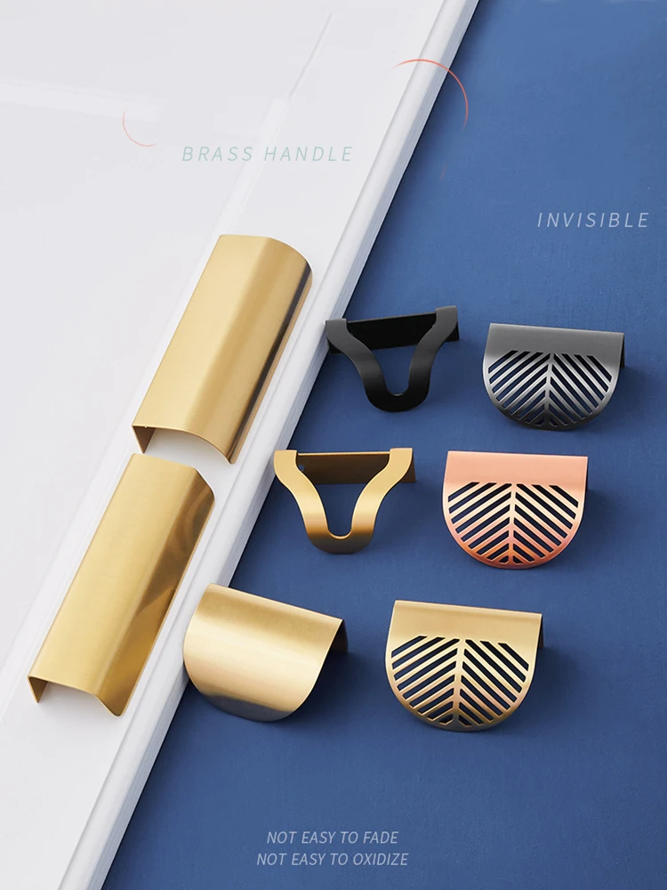 Hollow-out Hidden handle brass leaf invisible no punch drawer/cabinet knob furniture pull for wardrobe kitchen bathroom hardware
Hollow-out Hidden handle brass leaf invisible no punch drawer/cabinet knob furniture pull for wardrobe kitchen bathroom hardware