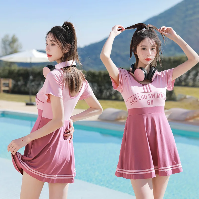 Summer Swimsuit Women Conservative Swimwear Bathing Suit Female Solid Beach Dress Wear 2023 Monokini Bikini Set for Sweet Girls
Summer Swimsuit Women Conservative Swimwear Bathing Suit Female Solid Beach Dress Wear 2023 Monokini Bikini Set for Sweet Girls