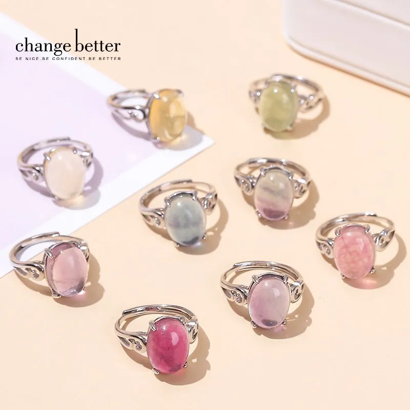 Change Better 10 Pcs/lot Natural Fluorite Oval Shape Copper Finger Rings Women Fashion Reiki Healing Crystal Adjustable Rings
Change Better 10 Pcs/lot Natural Fluorite Oval Shape Copper Finger Rings Women Fashion Reiki Healing Crystal Adjustable Rings