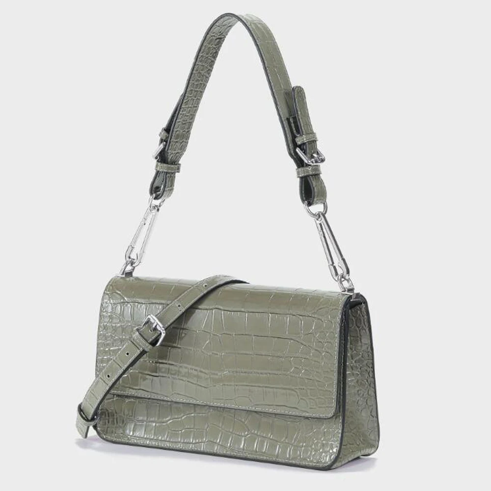 Hot Selling Ladies Shoulder Bag Elegant Simple Crocodile Pattern Purse Fashion Classic Ladies Bag Leather Baguette Bag
Hot Selling Ladies Shoulder Bag Elegant Simple Crocodile Pattern Purse Fashion Classic Ladies Bag Leather Baguette Bag