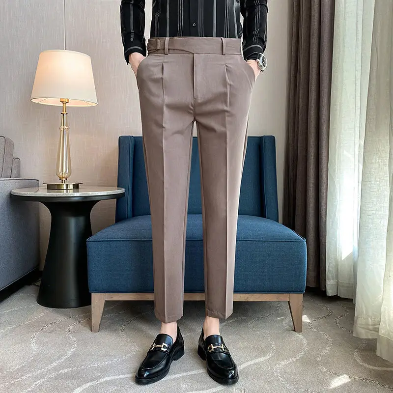 2022 New Casual Business Suit Pant Men Slim Fit Mens Dress Pant Fashion Formal Social Straight Trousers Male Clothing D88
2022 New Casual Business Suit Pant Men Slim Fit Mens Dress Pant Fashion Formal Social Straight Trousers Male Clothing D88