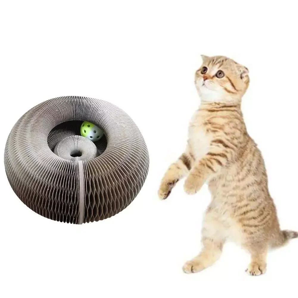 Round Cat Scratching Post Foldable Corrugated Attachment Itching Scratching Tool Cat Toys
Round Cat Scratching Post Foldable Corrugated Attachment Itching Scratching Tool Cat Toys