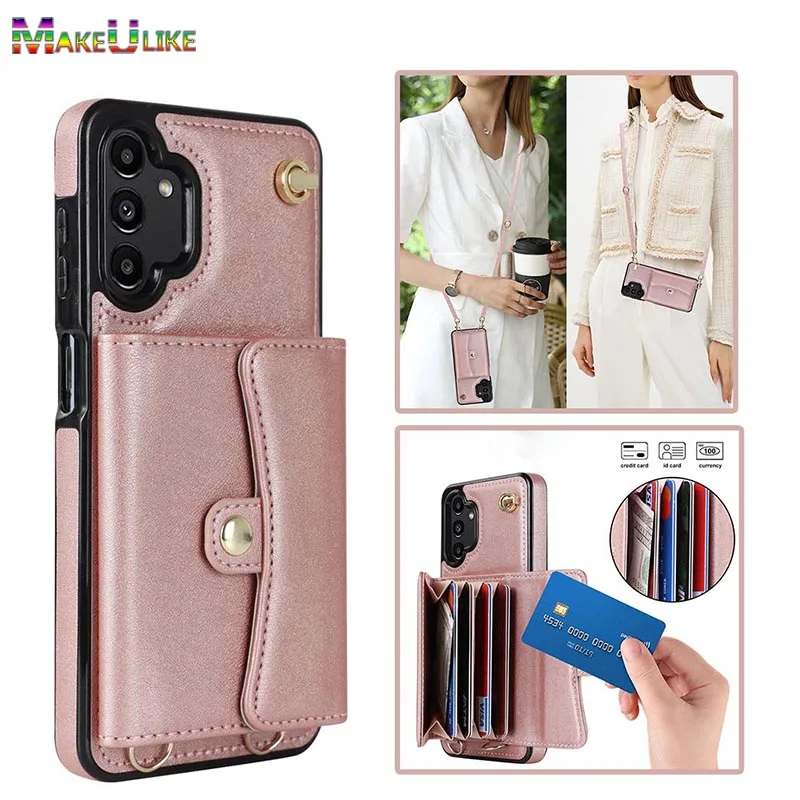 Lanyard Case for Samsung Galaxy A13 4G 5G Case Leather Card Slots Strap Case for Samsung A51 A71A12 A52S A53 A73 A14 A54 Cover
Lanyard Case for Samsung Galaxy A13 4G 5G Case Leather Card Slots Strap Case for Samsung A51 A71A12 A52S A53 A73 A14 A54 Cover