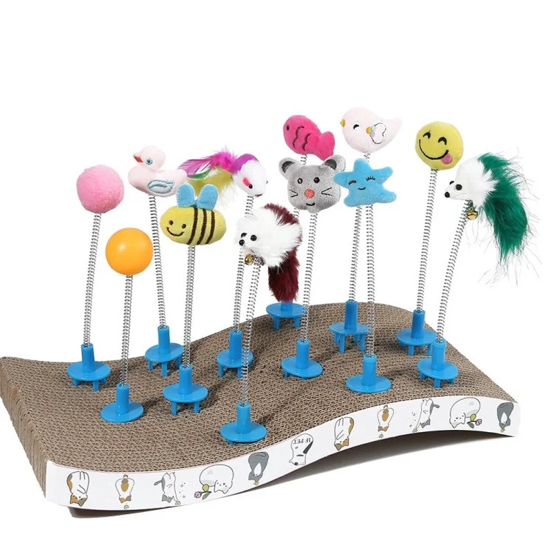 Cat Toy Funny Cat Stick Corrugated Paper Funny Cat Stick Cat Scratching Board Shake Music Cat Self-hi Toy Cat Scratching Board
Cat Toy Funny Cat Stick Corrugated Paper Funny Cat Stick Cat Scratching Board Shake Music Cat Self-hi Toy Cat Scratching Board