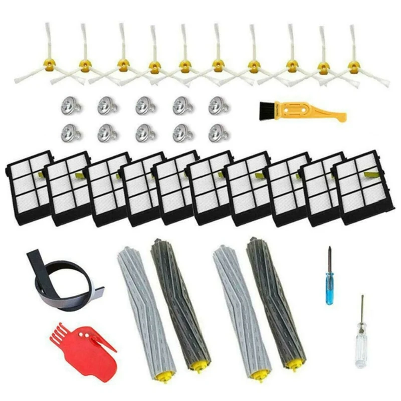 HEPA Filters Brushes Replacement Parts Kit For Irobot Roomba 980 990 900 896 886 870 865 866 800 Accessories
HEPA Filters Brushes Replacement Parts Kit For Irobot Roomba 980 990 900 896 886 870 865 866 800 Accessories