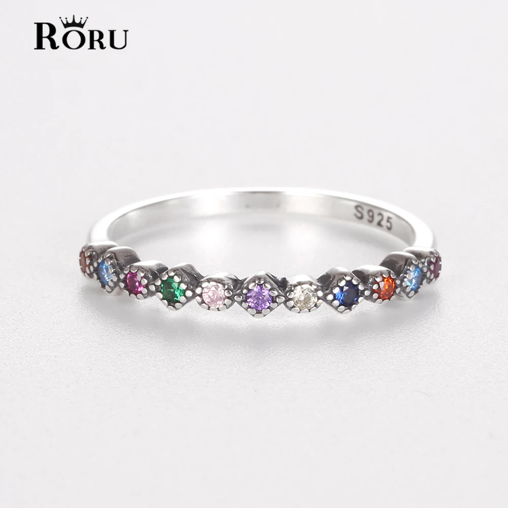 Colorful Zircon Finger Ring 925 Sterling Silver for Women Fine Jewelry Simple Stack-able Female Rings Minimalist 2021 Summer New
Colorful Zircon Finger Ring 925 Sterling Silver for Women Fine Jewelry Simple Stack-able Female Rings Minimalist 2021 Summer New