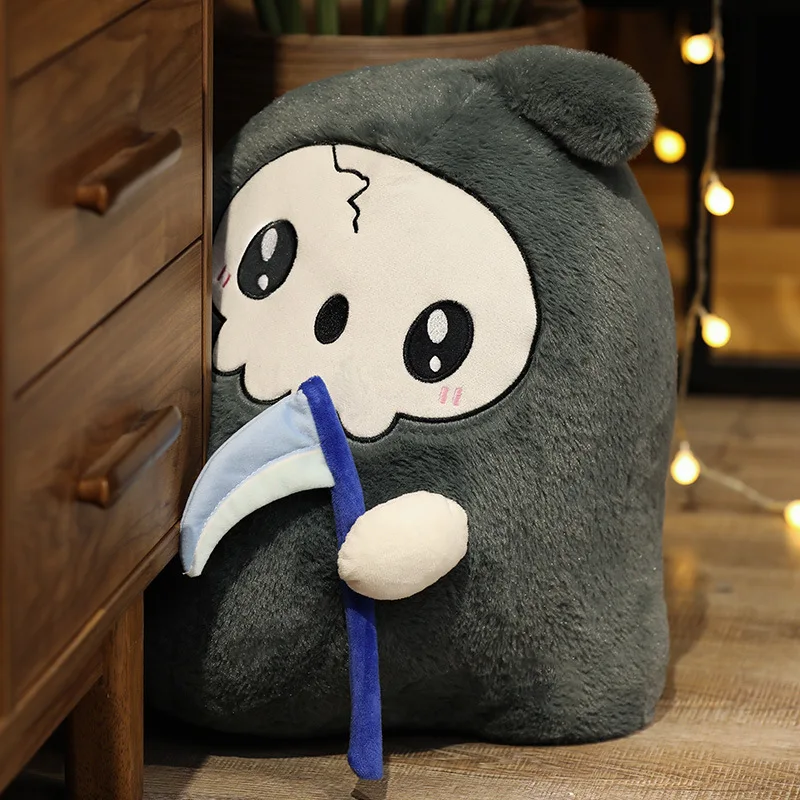 Halloween Toys Grim Reaper Pillow Plushie Kawaii Room Decor Stuffed Toy for Girls Cute Kawaii Keychain Plush Kid Toy Animal Gift
Halloween Toys Grim Reaper Pillow Plushie Kawaii Room Decor Stuffed Toy for Girls Cute Kawaii Keychain Plush Kid Toy Animal Gift