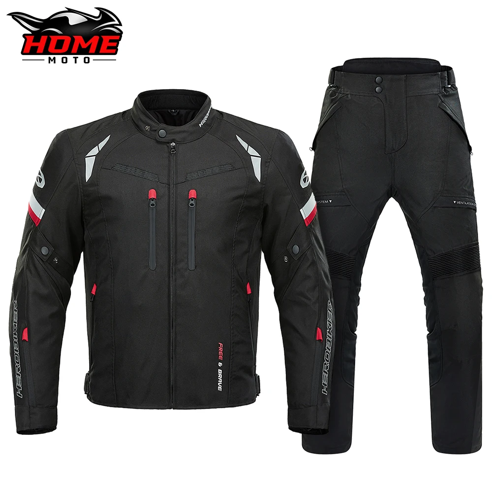 HEROBIKER New Motorcycle Jacket Men Waterproof Chaqueta Moto Wearable Riding Racing Moto Protection Motocross Suit With Liner 
HEROBIKER New Motorcycle Jacket Men Waterproof Chaqueta Moto Wearable Riding Racing Moto Protection Motocross Suit With Liner