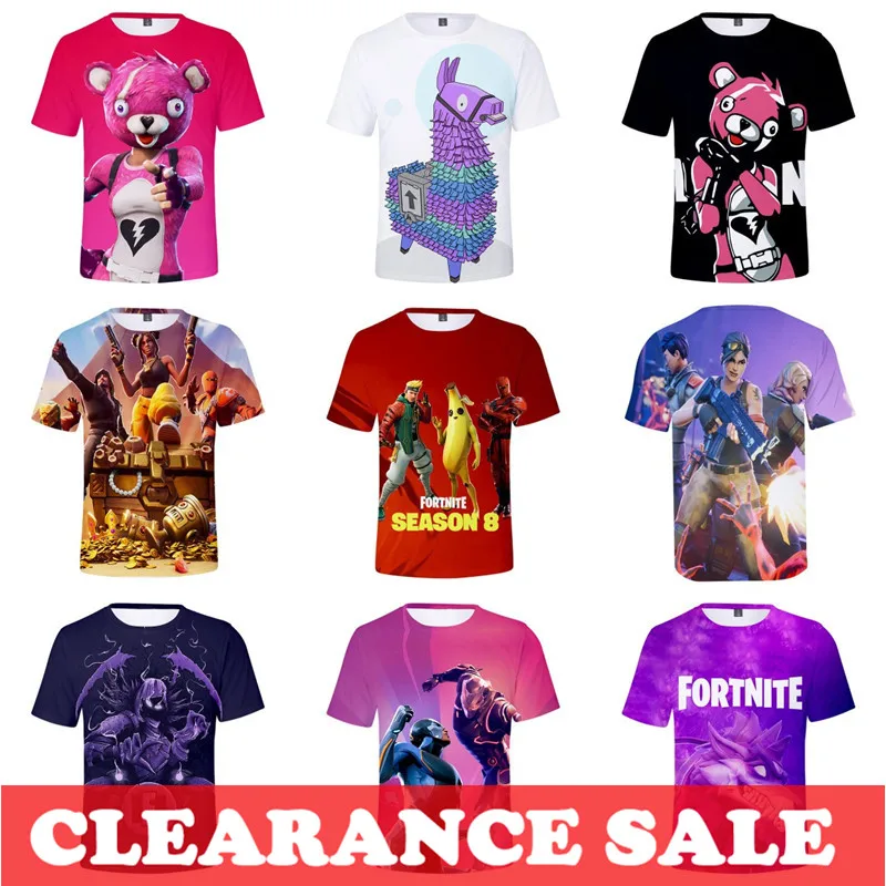 Discount Clearance Fortnite T-shirt for Men Summer Short Sleeve Cartoon Kids Boys Girls Clothing 3D Print Children T Shirt Tops
Discount Clearance Fortnite T-shirt for Men Summer Short Sleeve Cartoon Kids Boys Girls Clothing 3D Print Children T Shirt Tops