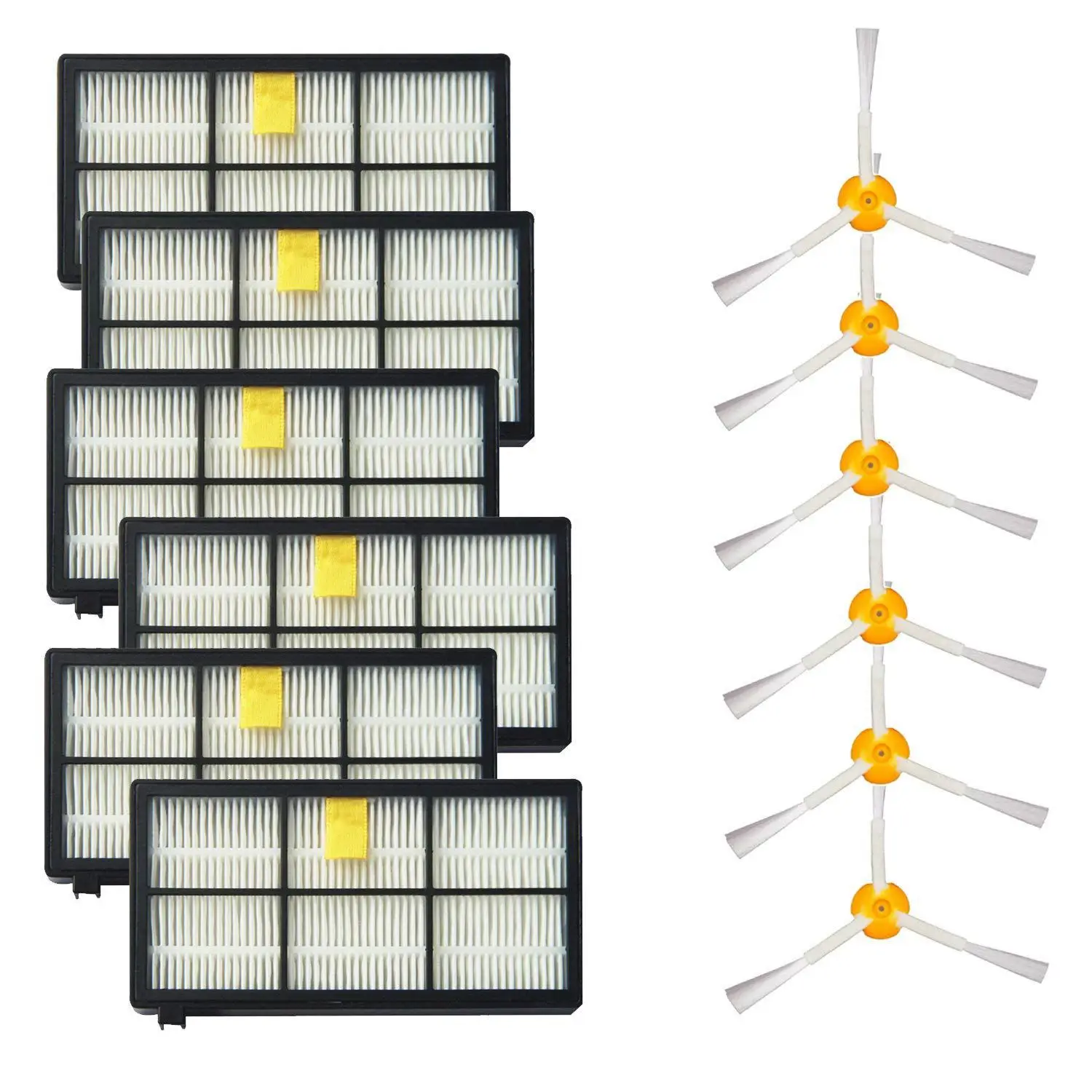 3 Side Brushes and HEPA Filters Replacement For iRobot Roomba 800 900 Series 805 860 870 871 880 890 960 980 Robotic Vacuum (
3 Side Brushes and HEPA Filters Replacement For iRobot Roomba 800 900 Series 805 860 870 871 880 890 960 980 Robotic Vacuum (
