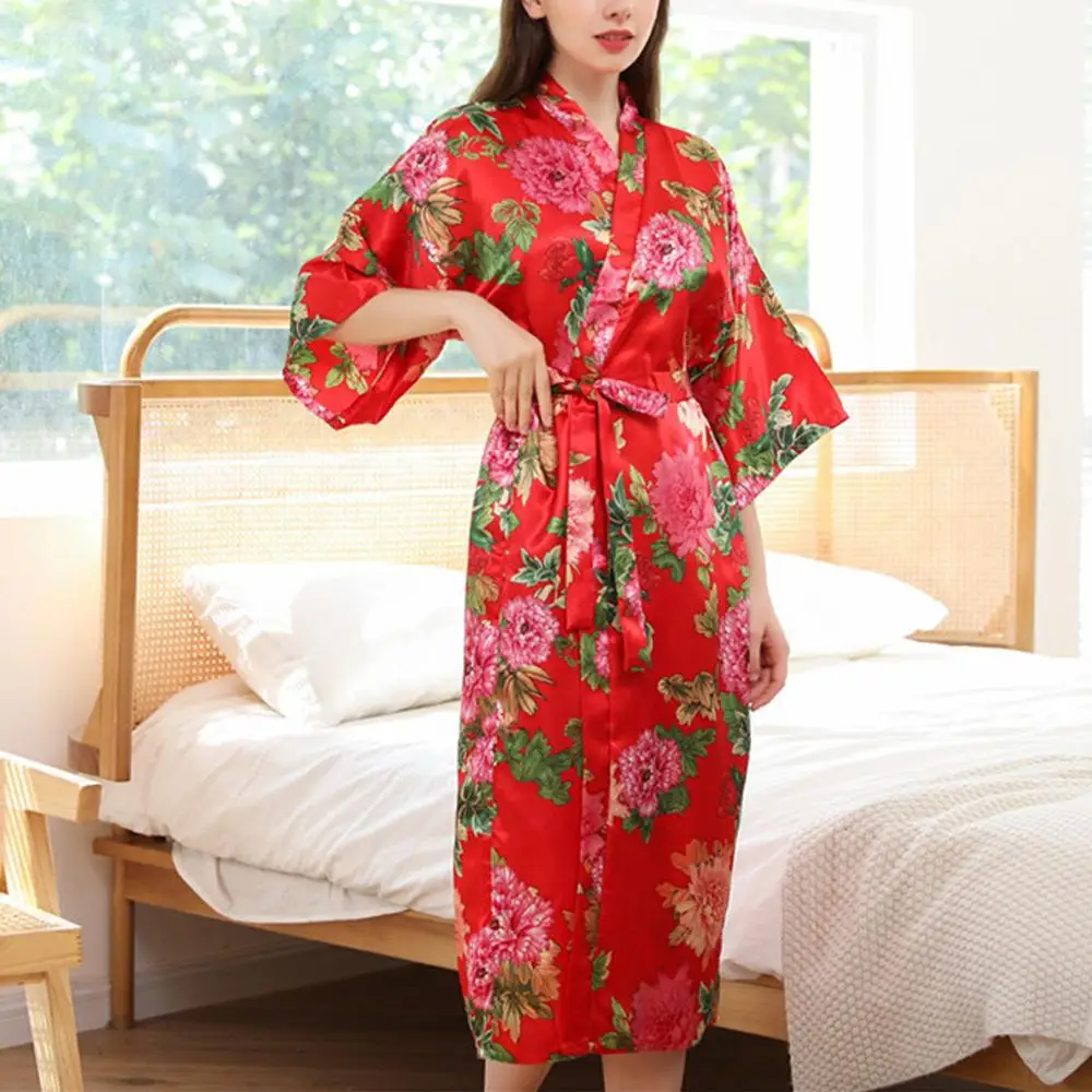 Silk Satin Women Robe Kimono Cardigan Dress Gown Bathrobe Sleepwear Night Grow Nightdress Or Bridesmaid Summer Bath Robe A50
Silk Satin Women Robe Kimono Cardigan Dress Gown Bathrobe Sleepwear Night Grow Nightdress Or Bridesmaid Summer Bath Robe A50